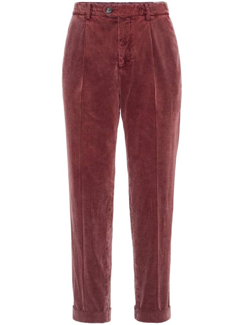 Brunello Cucinelli corduroy tapered trousers von Brunello Cucinelli