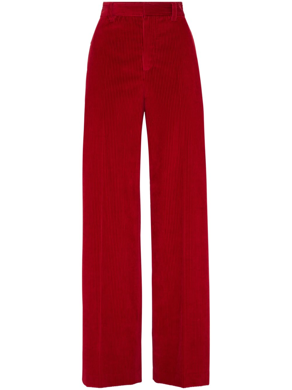 Brunello Cucinelli corduroy wide-leg trousers - Red von Brunello Cucinelli