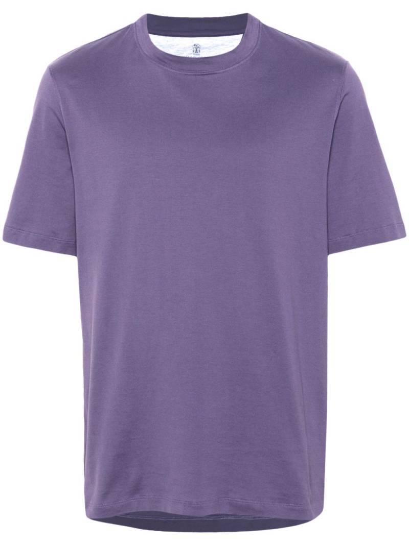 Brunello Cucinelli cotton T-shirt - Purple von Brunello Cucinelli