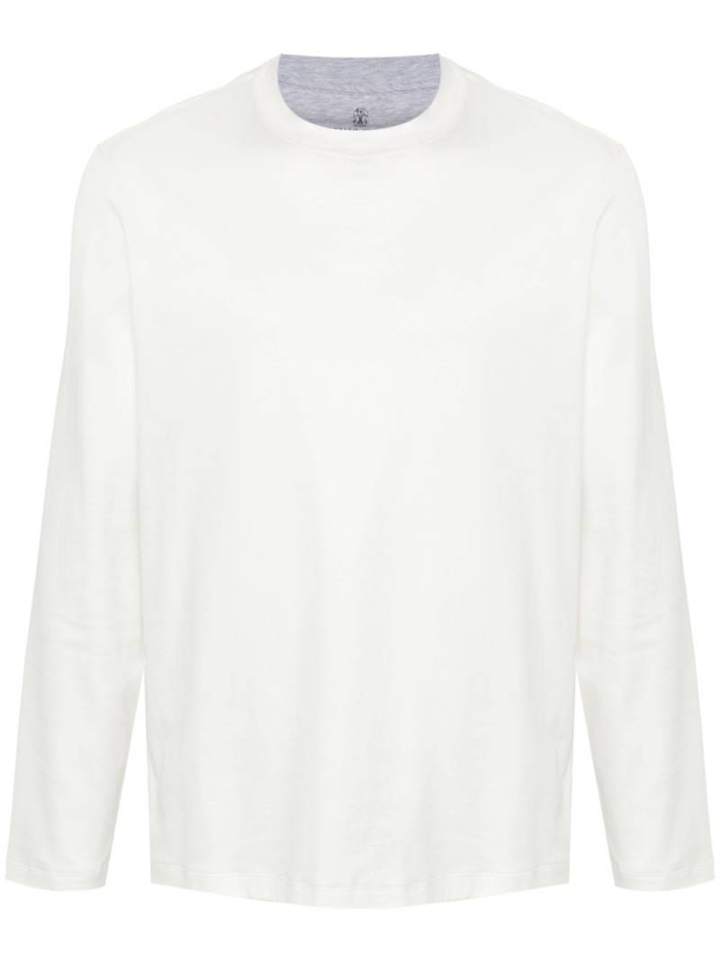 Brunello Cucinelli cotton T-shirt - White von Brunello Cucinelli