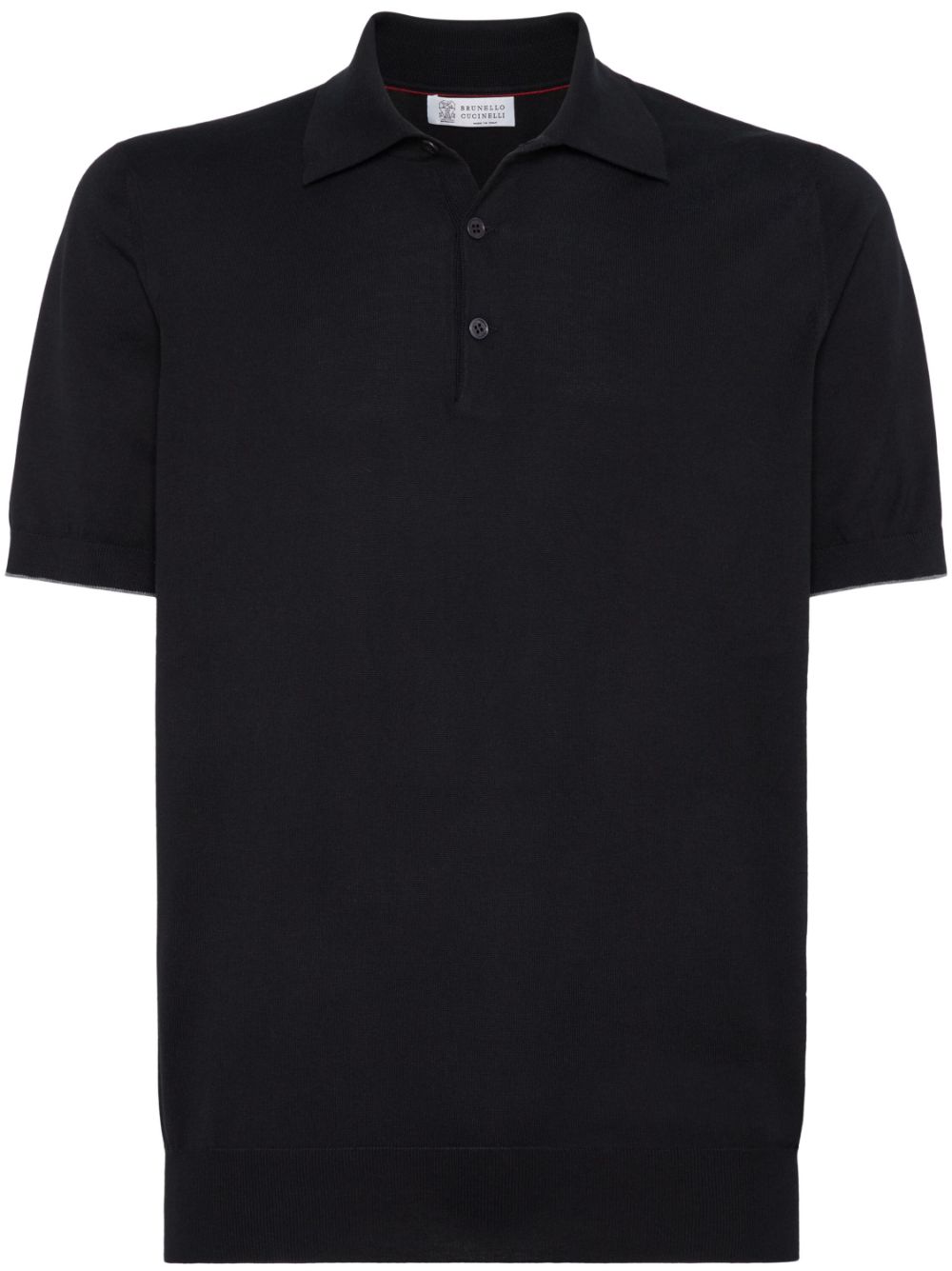 Brunello Cucinelli cotton polo shirt - Black von Brunello Cucinelli