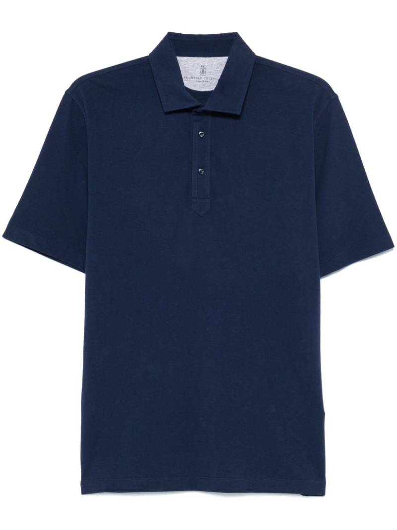 Brunello Cucinelli cotton polo shirt - Blue von Brunello Cucinelli