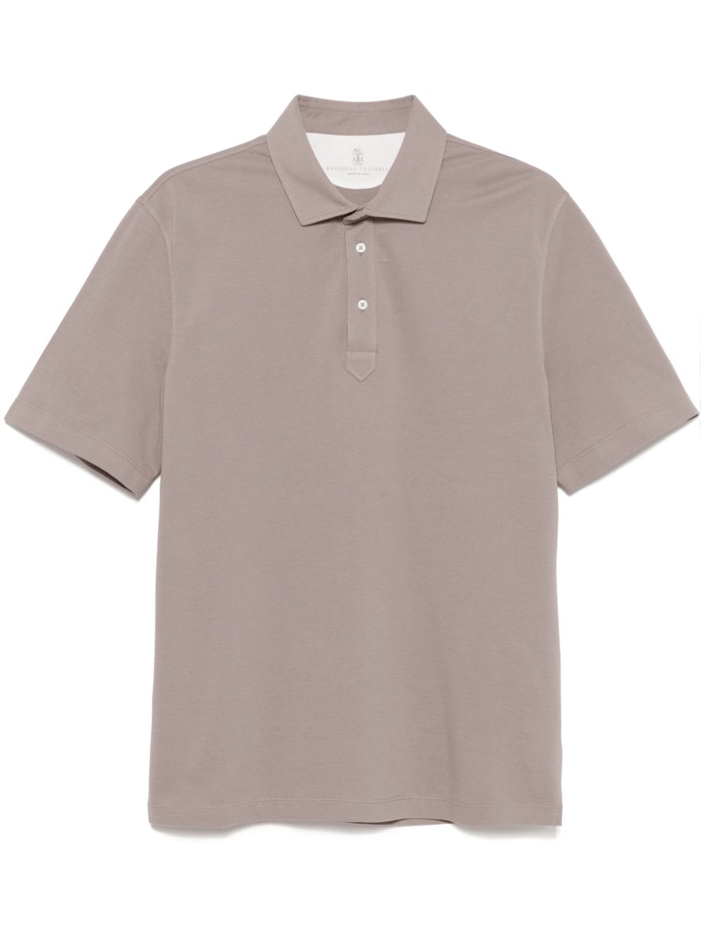 Brunello Cucinelli cotton polo shirt - Grey von Brunello Cucinelli