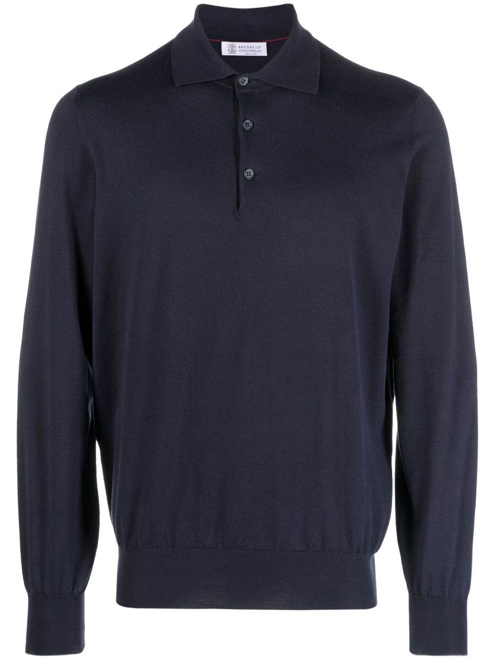 Brunello Cucinelli cotton polo sweater - Blue von Brunello Cucinelli