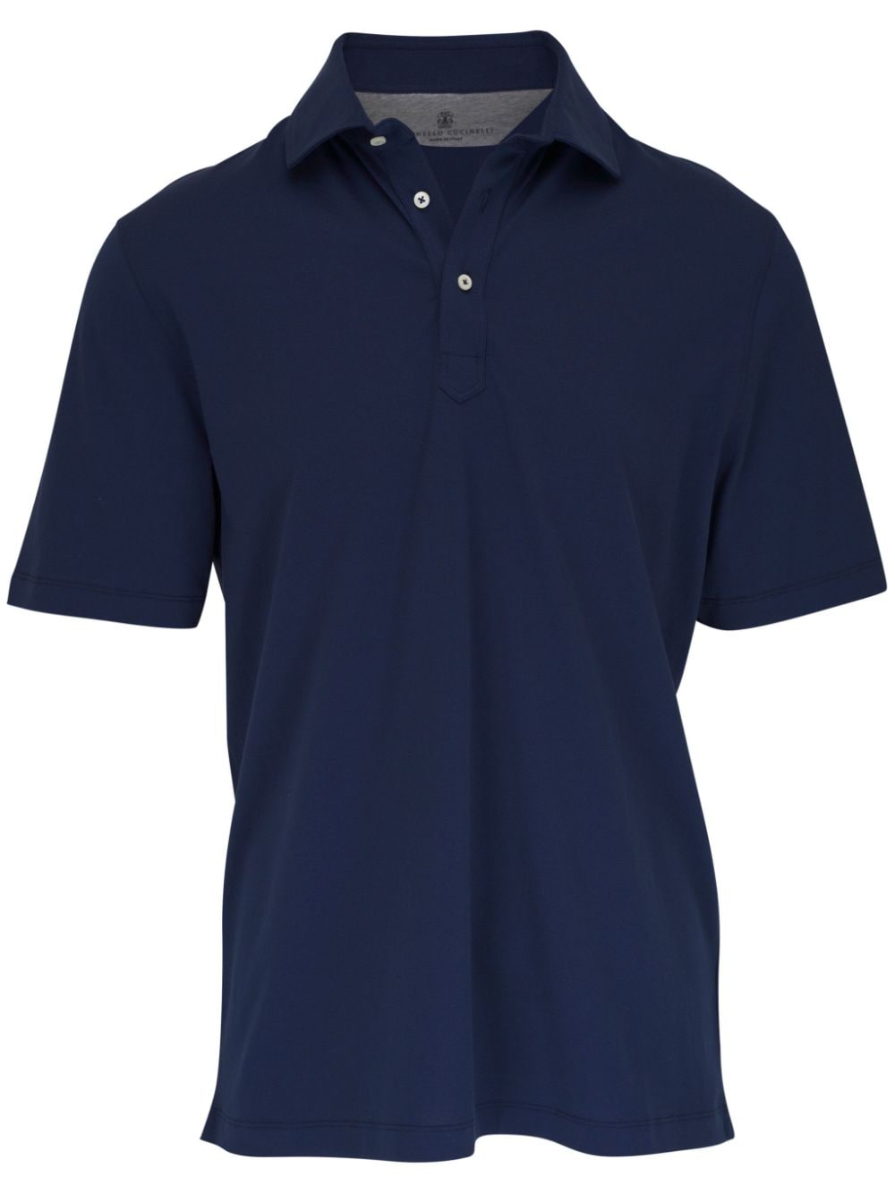 Brunello Cucinelli cotton short-sleeve polo shirt - Blue von Brunello Cucinelli