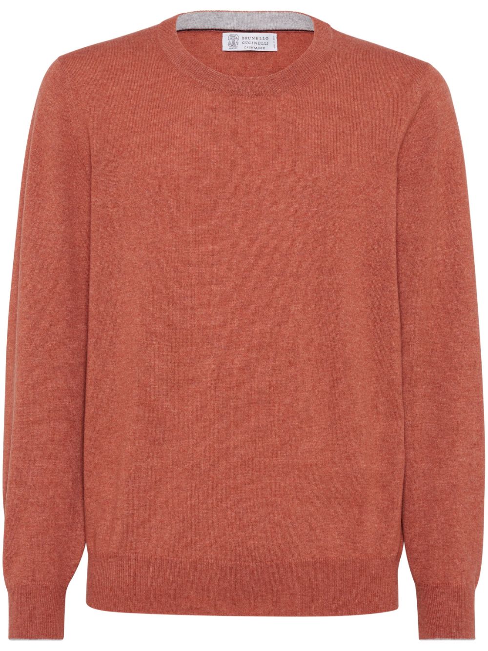 Brunello Cucinelli crew-neck cashmere jumper - Orange von Brunello Cucinelli