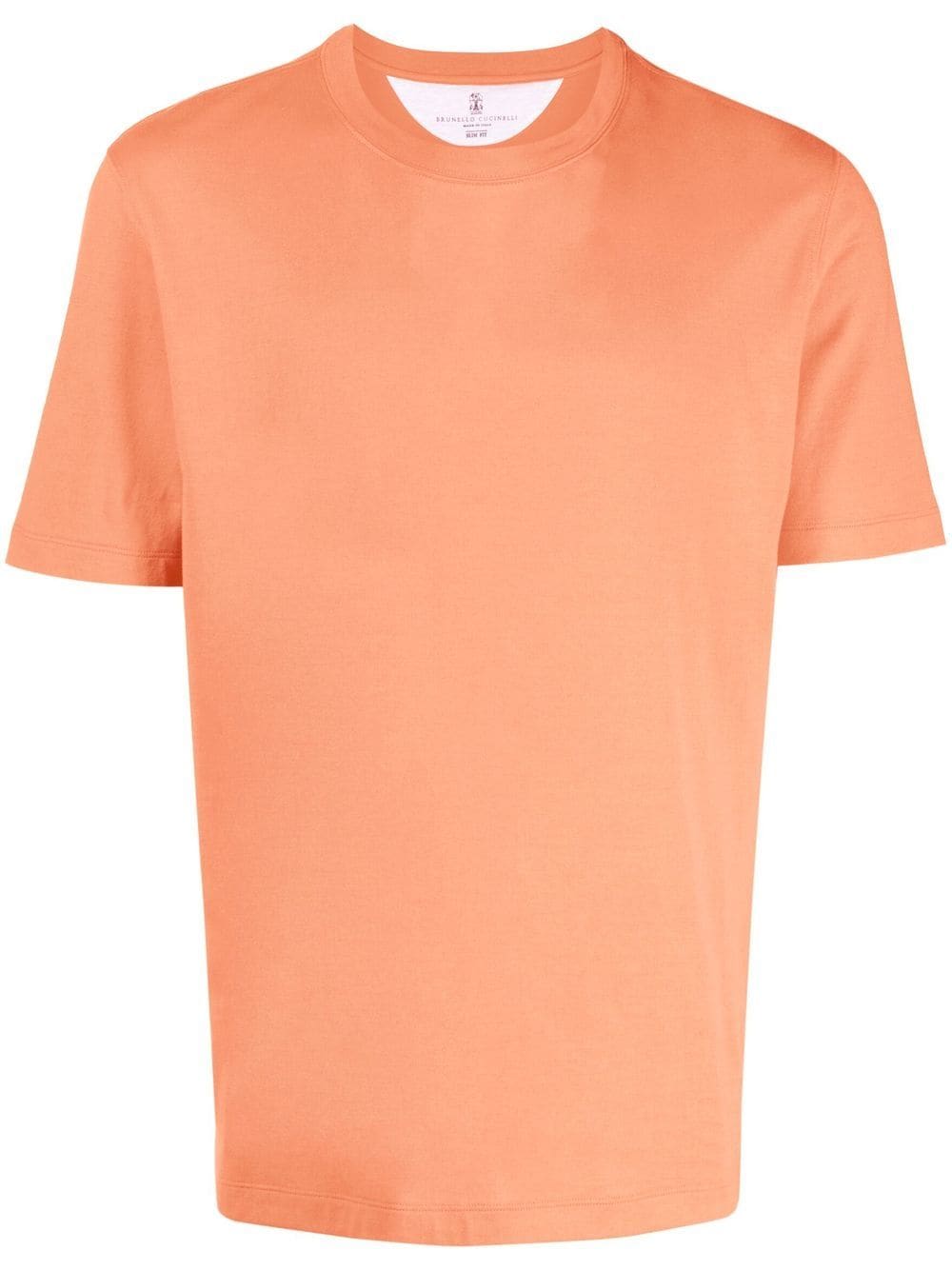 Brunello Cucinelli crew neck short-sleeved T-shirt - Orange von Brunello Cucinelli