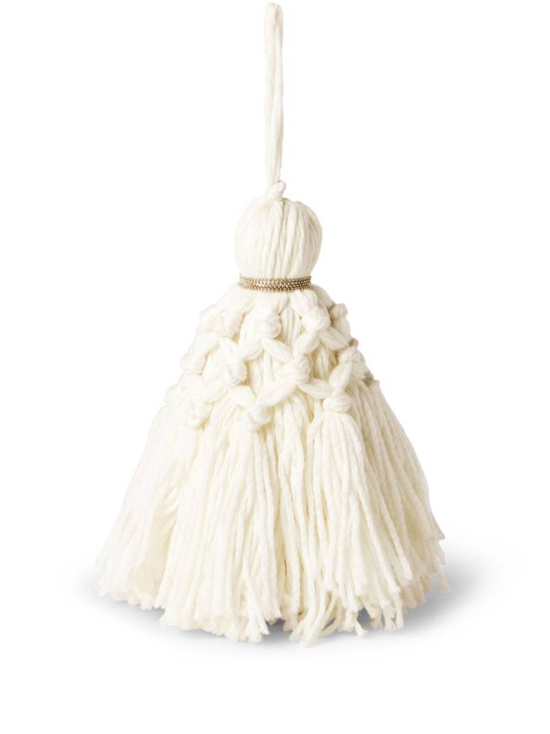 Brunello Cucinelli crochet Christmas tree decoration - White von Brunello Cucinelli