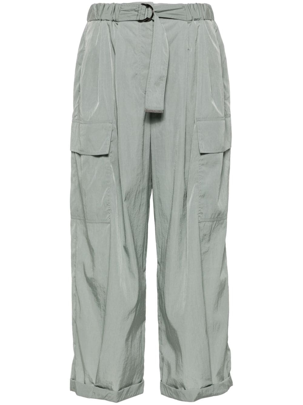 Brunello Cucinelli cropped cargo pants - Green von Brunello Cucinelli