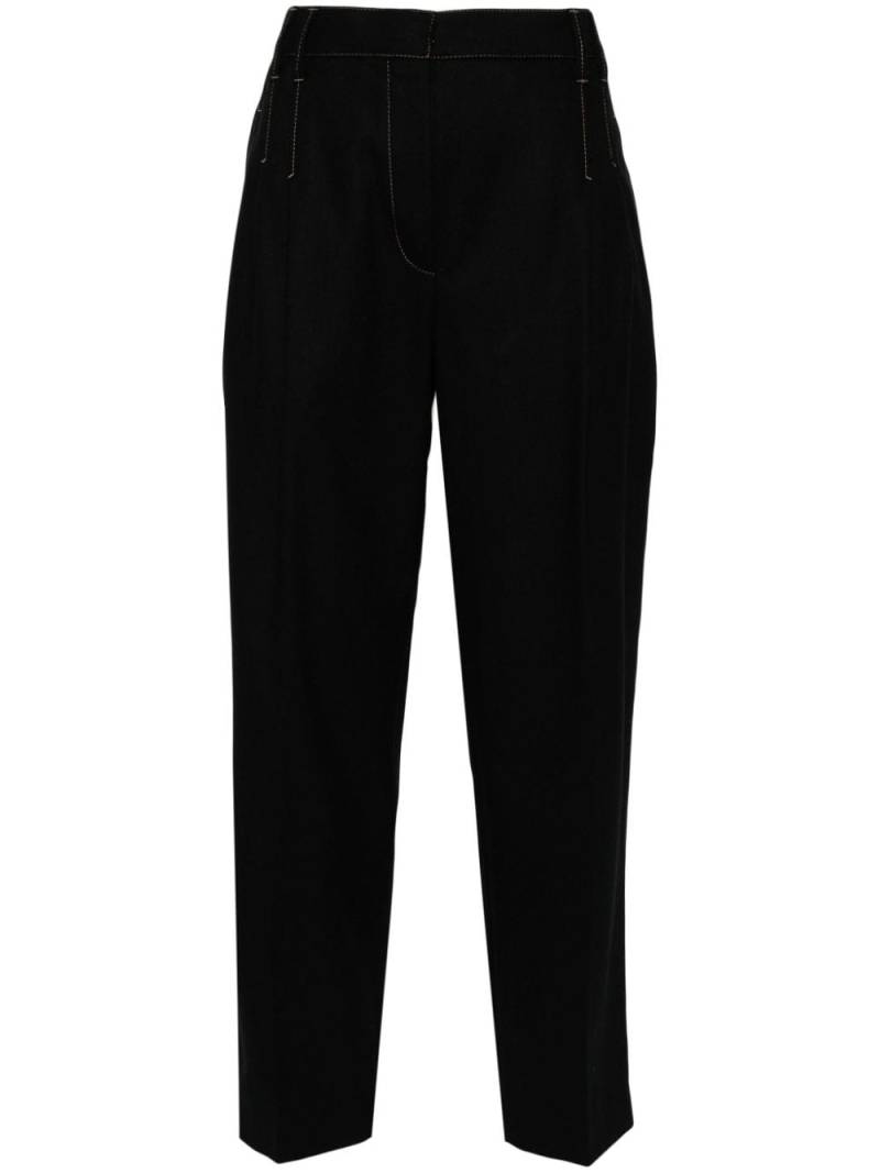 Brunello Cucinelli cropped trousers - Black von Brunello Cucinelli