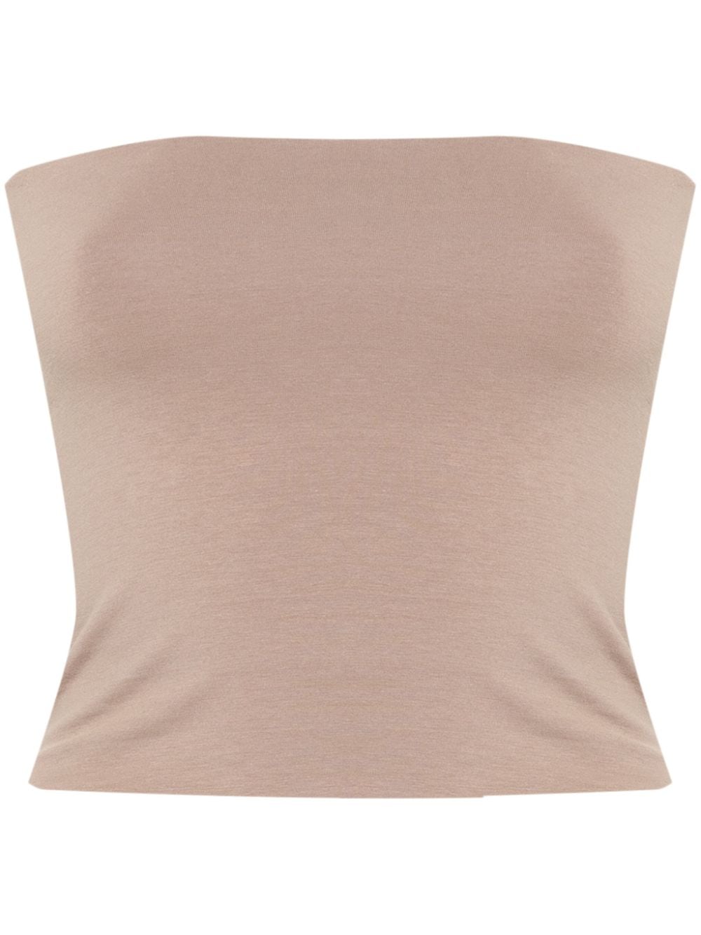 Brunello Cucinelli cropped tube top - Brown von Brunello Cucinelli