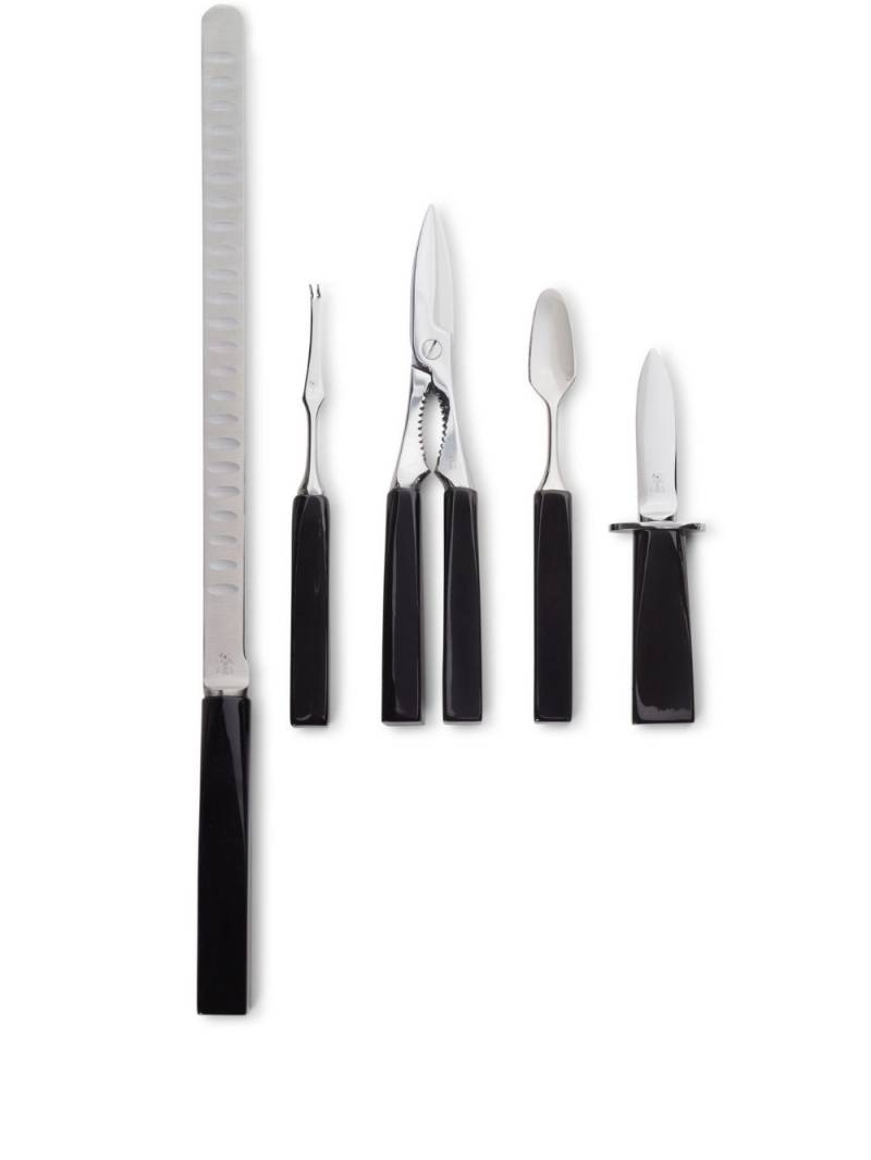 Brunello Cucinelli crudités cutlery (set of five) - Black von Brunello Cucinelli