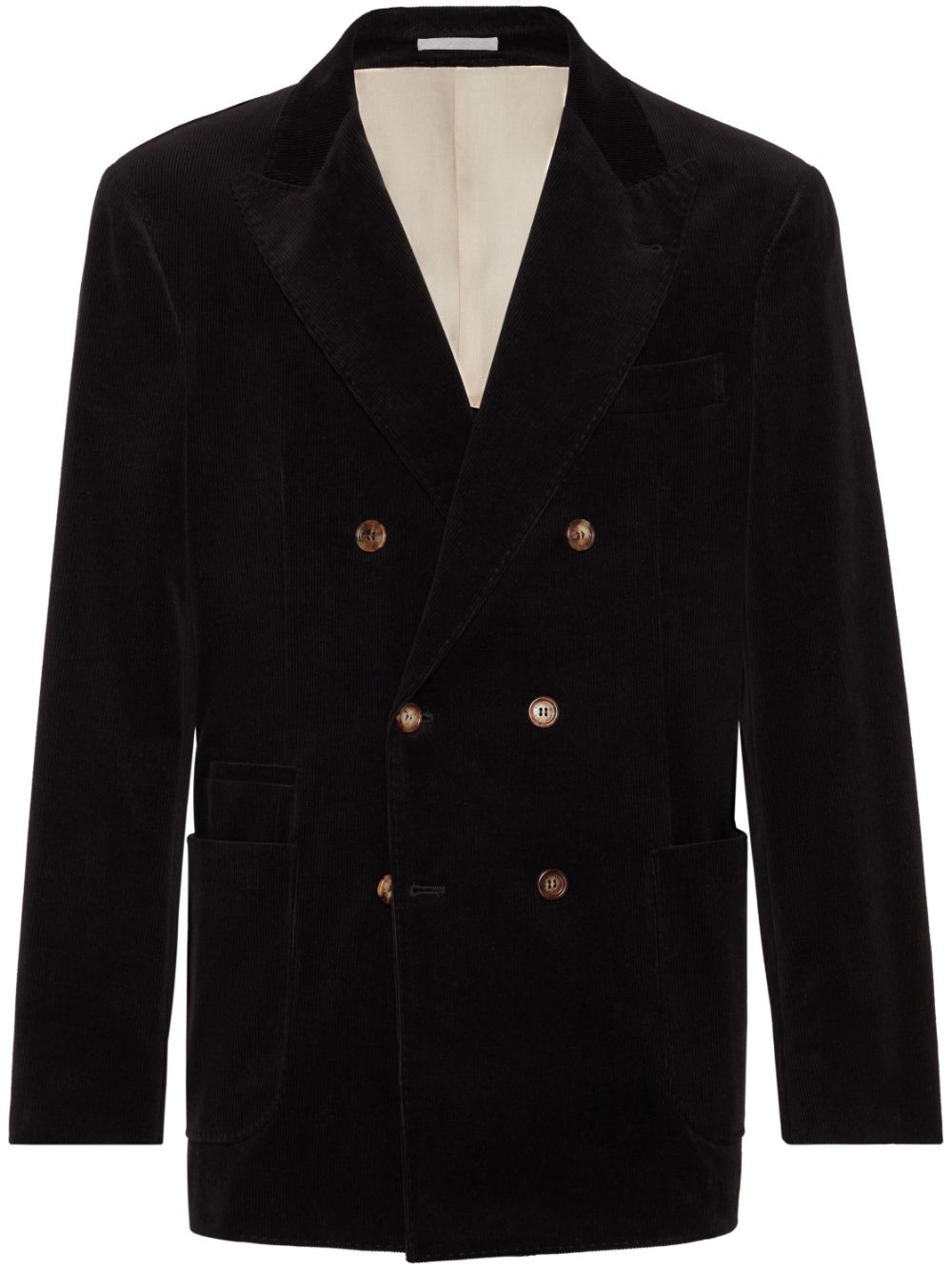 Brunello Cucinelli double-breasted blazer - Black von Brunello Cucinelli