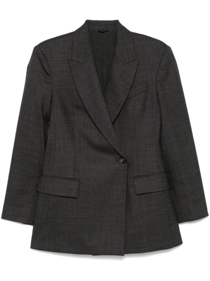 Brunello Cucinelli double-breasted blazer - Grey von Brunello Cucinelli