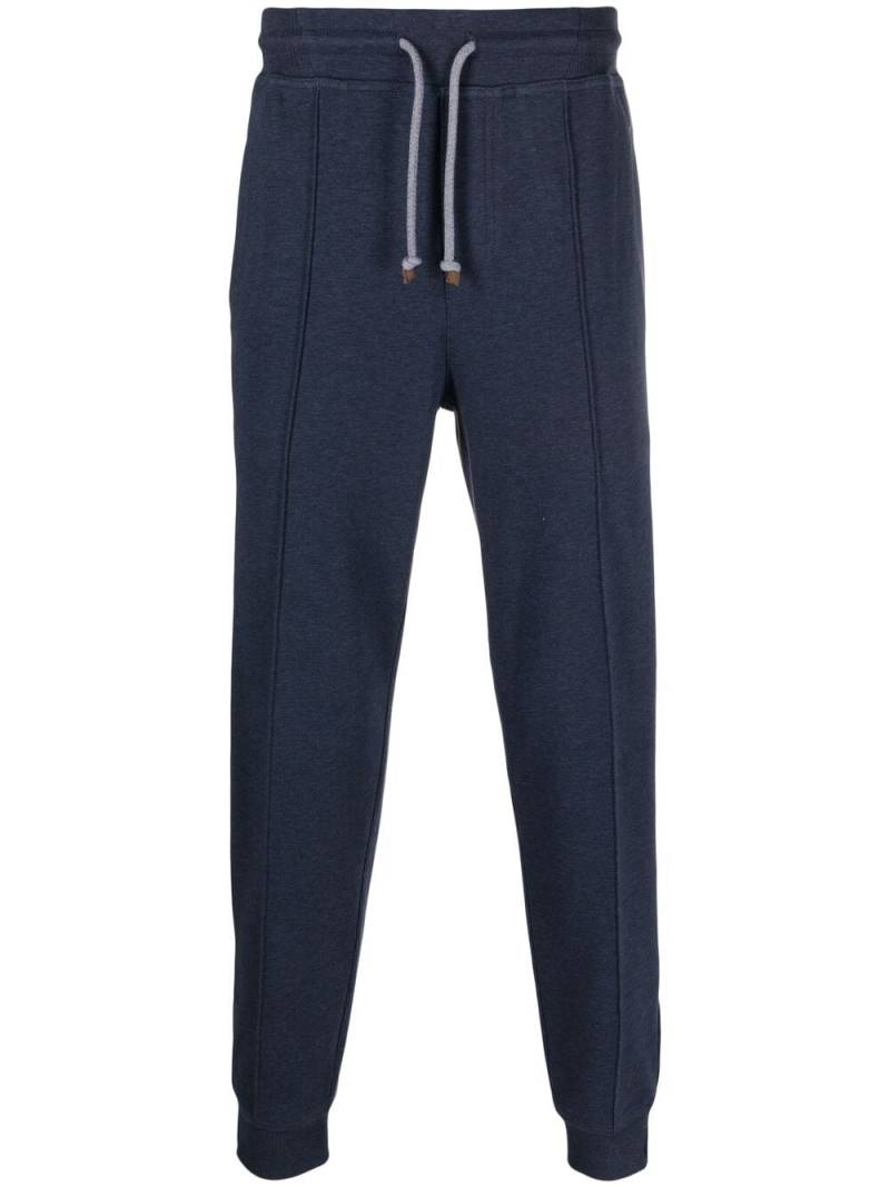 Brunello Cucinelli drawstring fastening track pants - Blue von Brunello Cucinelli