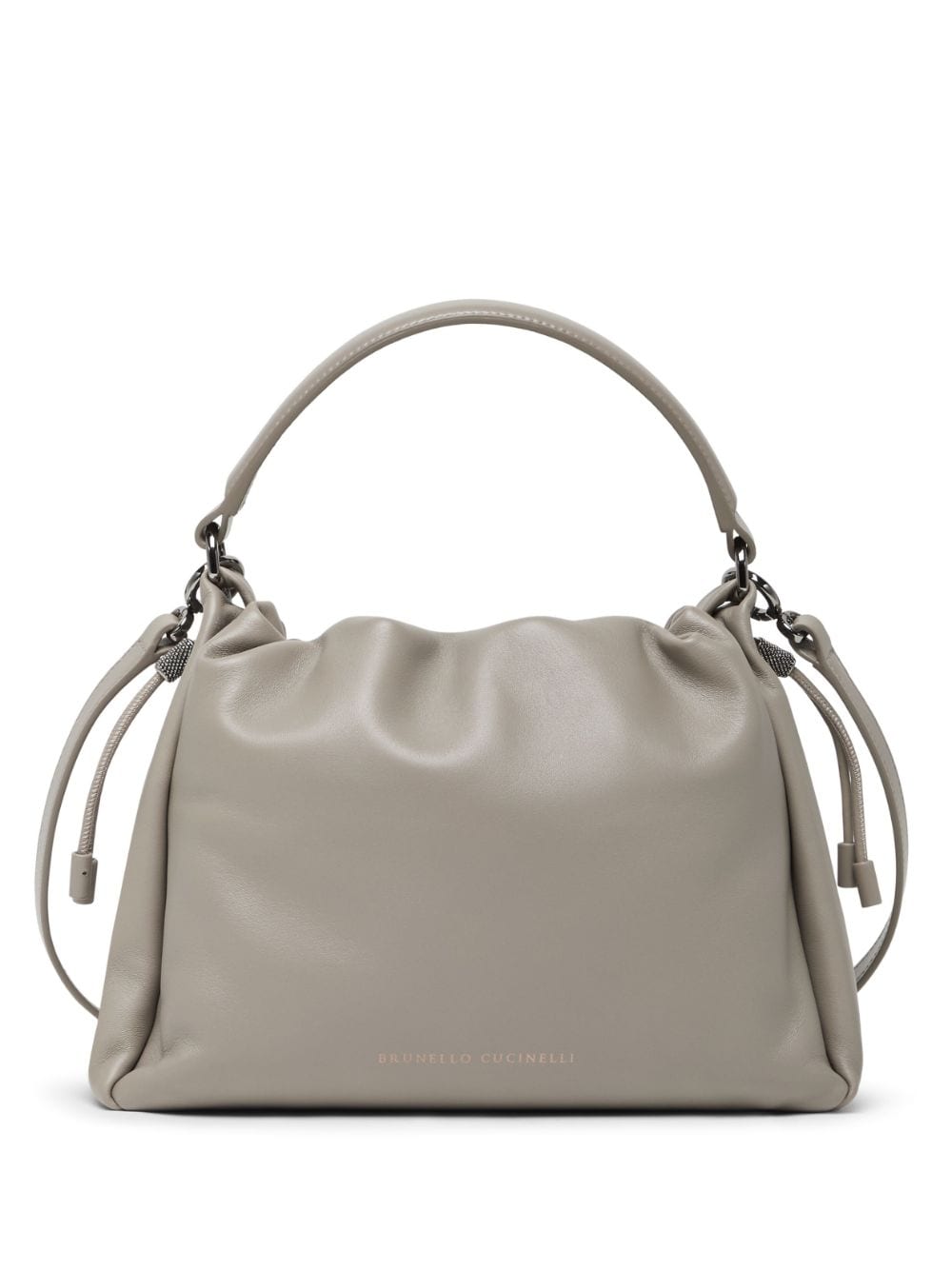 Brunello Cucinelli drawstring shoulder bag - Grey von Brunello Cucinelli