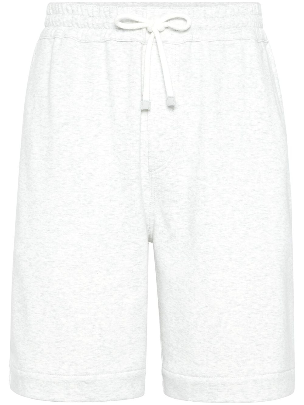 Brunello Cucinelli drawstring-waist jersey track shorts - Grey von Brunello Cucinelli