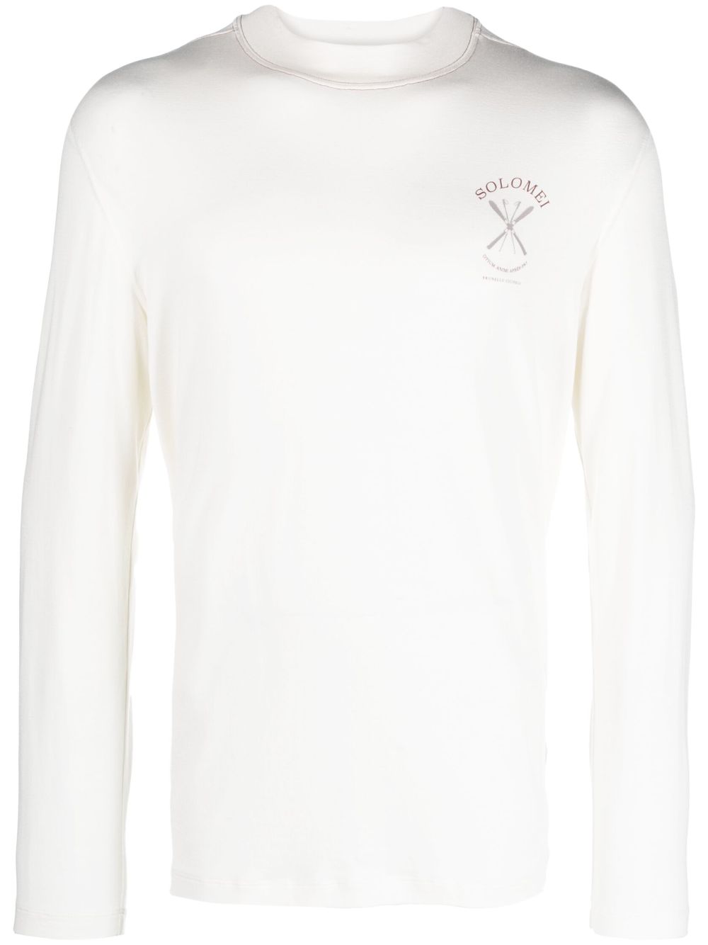 Brunello Cucinelli embroidered T-shirt - White von Brunello Cucinelli