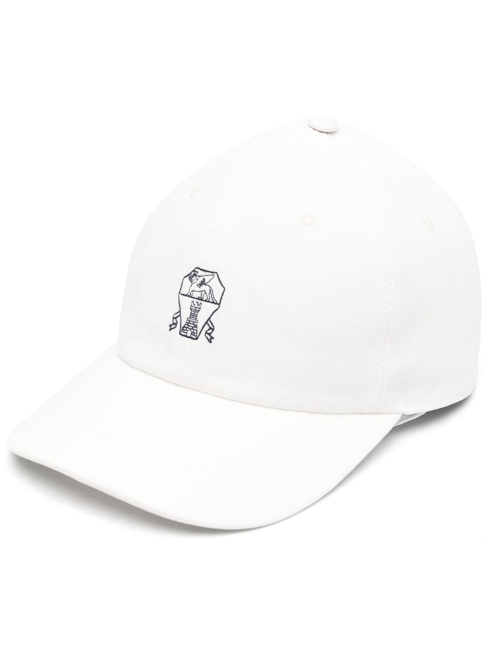 Brunello Cucinelli embroidered baseball cap - White von Brunello Cucinelli