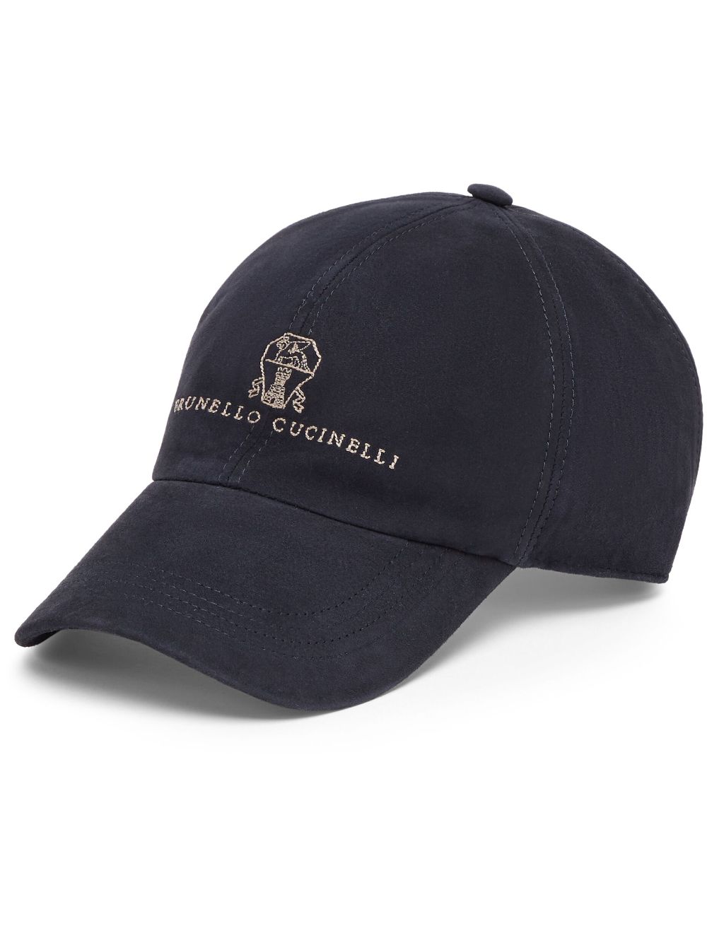 Brunello Cucinelli embroidered logo cap - Blue von Brunello Cucinelli