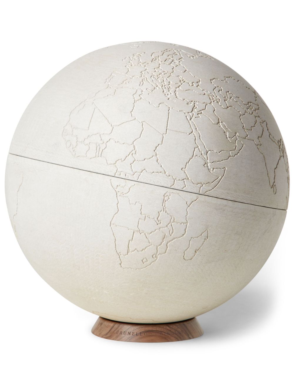 Brunello Cucinelli engraved stone globe - Neutrals von Brunello Cucinelli