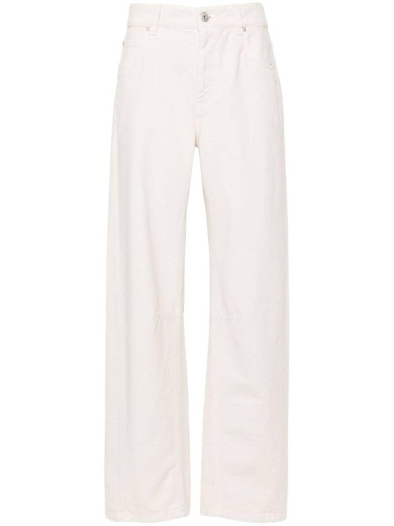 Brunello Cucinelli garment-dyed jeans - Neutrals von Brunello Cucinelli