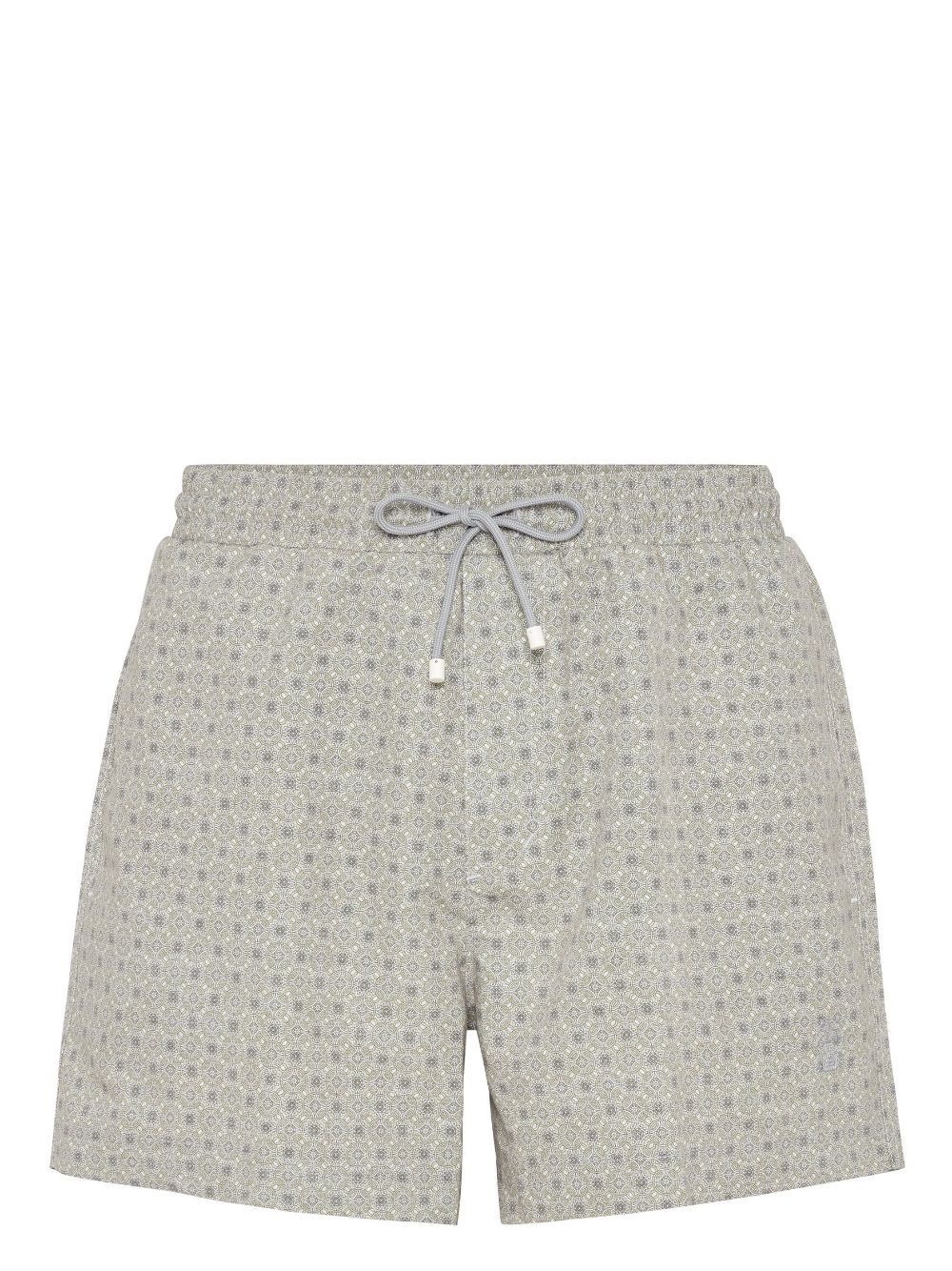 Brunello Cucinelli geometric-print swim shorts - Green von Brunello Cucinelli