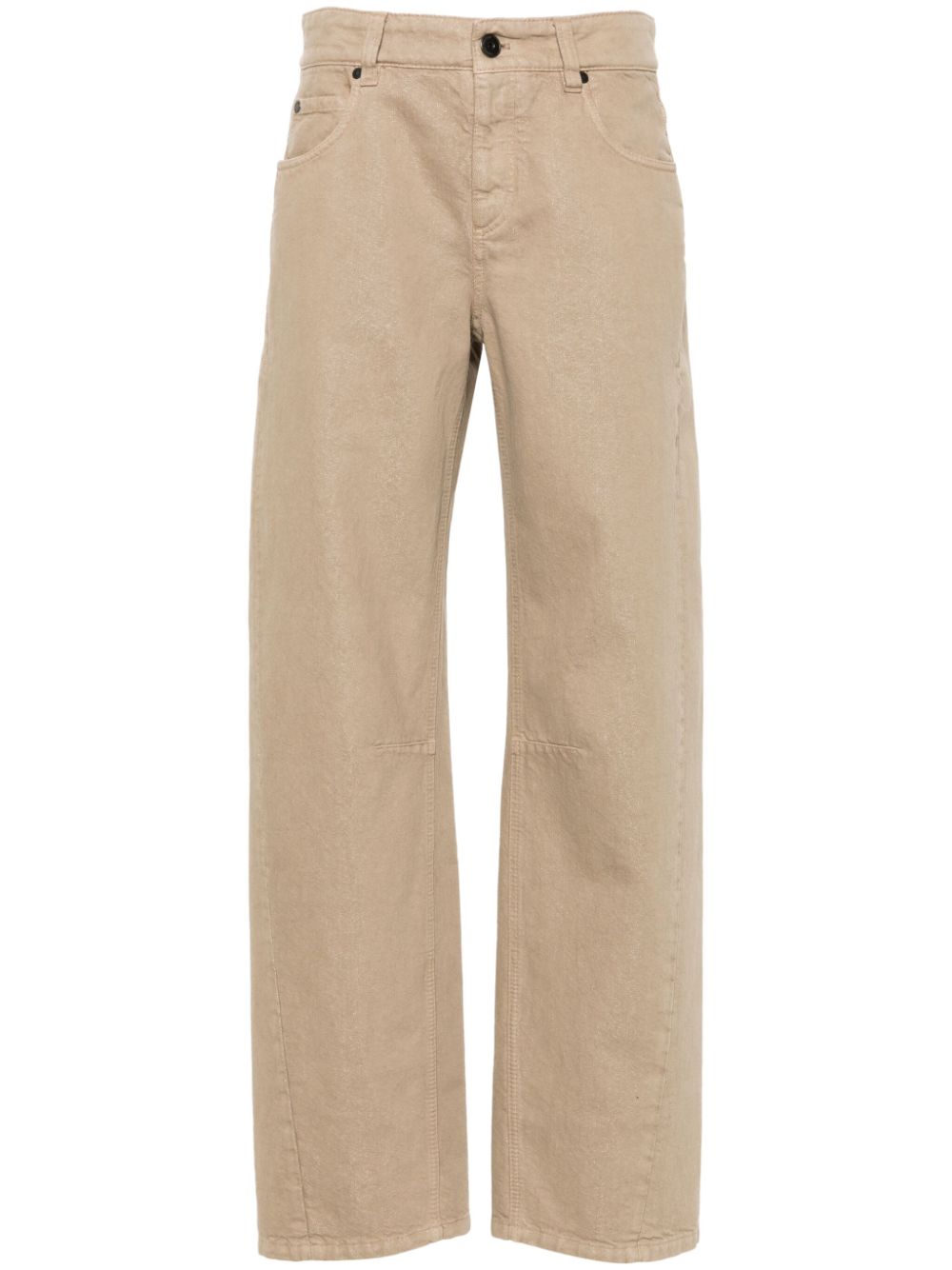 Brunello Cucinelli glitter-detail tapered jeans - Neutrals von Brunello Cucinelli