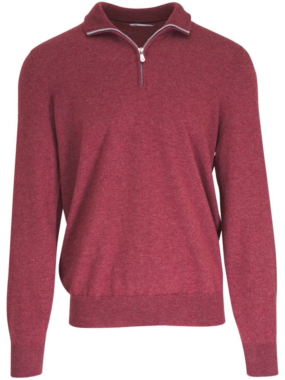 Brunello Cucinelli half-zip cashmere jumper - Pink von Brunello Cucinelli