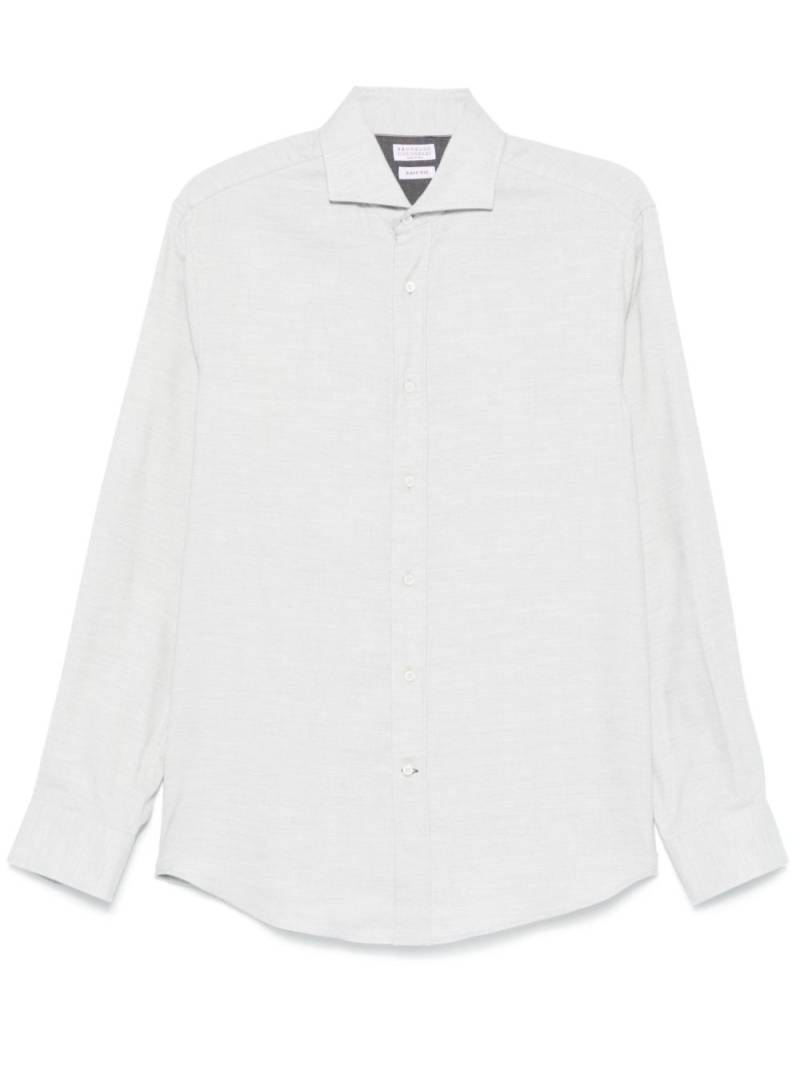 Brunello Cucinelli herringbone shirt - Grey von Brunello Cucinelli