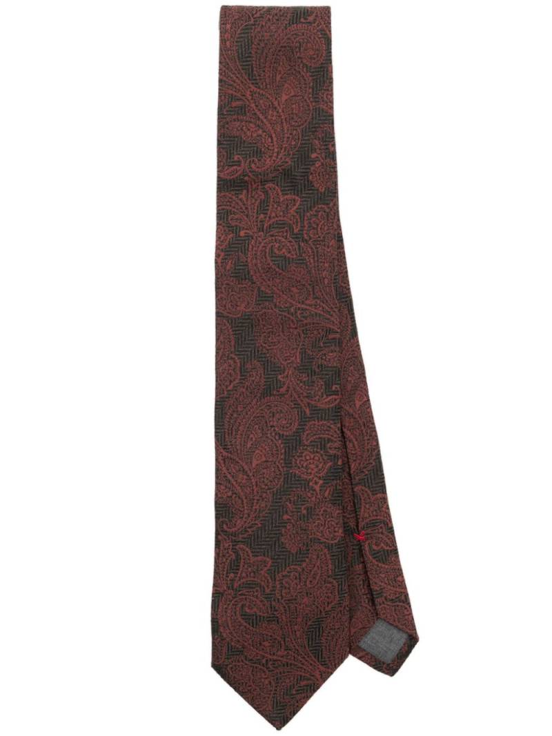 Brunello Cucinelli jacquard tie - Black von Brunello Cucinelli