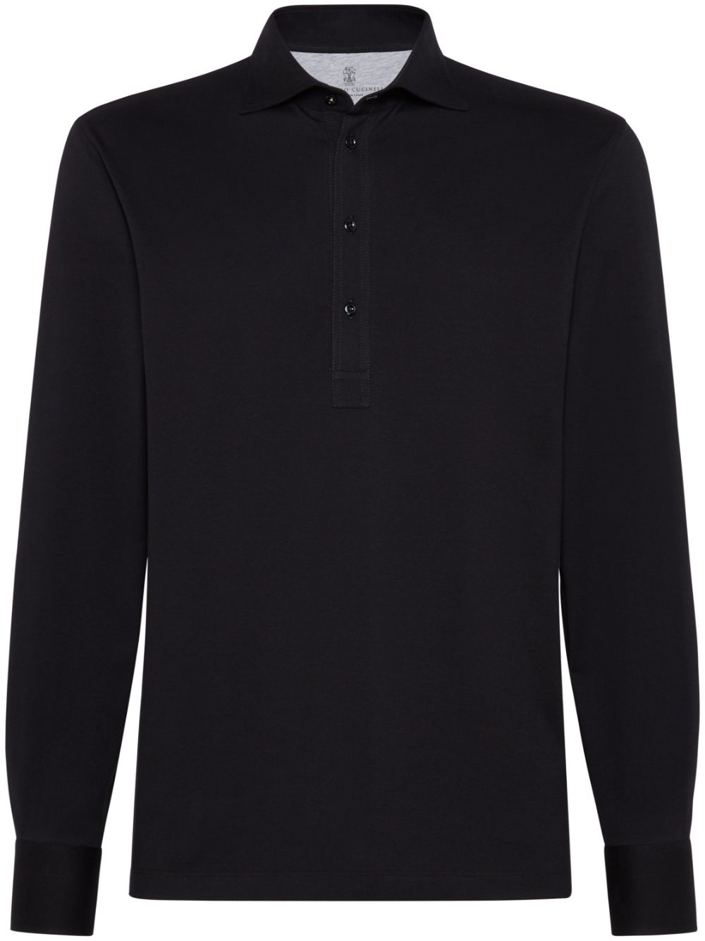 Brunello Cucinelli jersey polo shirt - Black von Brunello Cucinelli