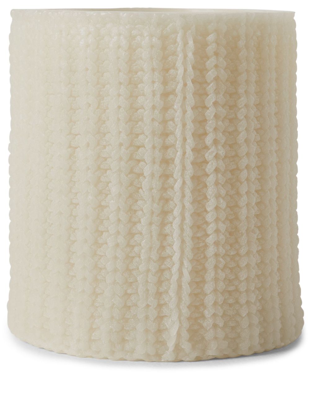 Brunello Cucinelli knit-texture lantern candle - Neutrals von Brunello Cucinelli