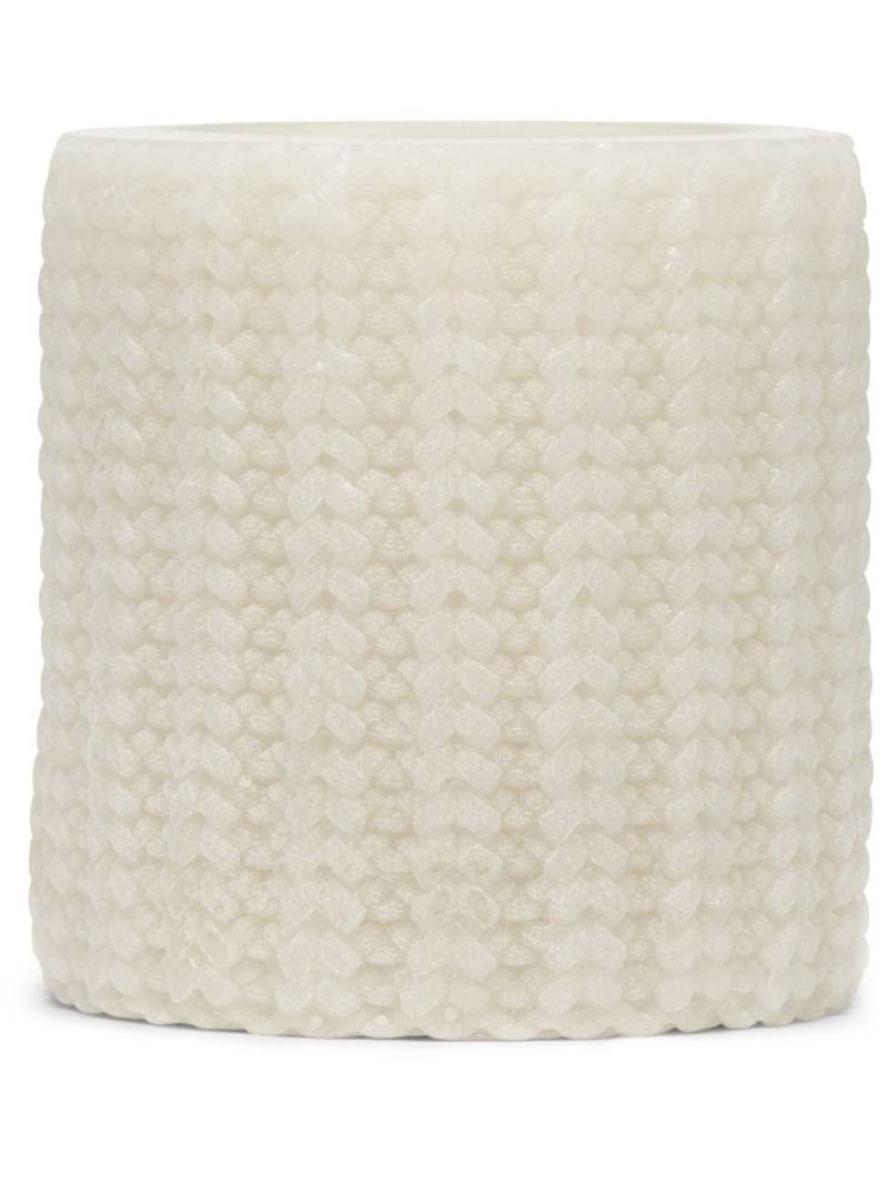 Brunello Cucinelli knit-texture lantern candle - Neutrals von Brunello Cucinelli