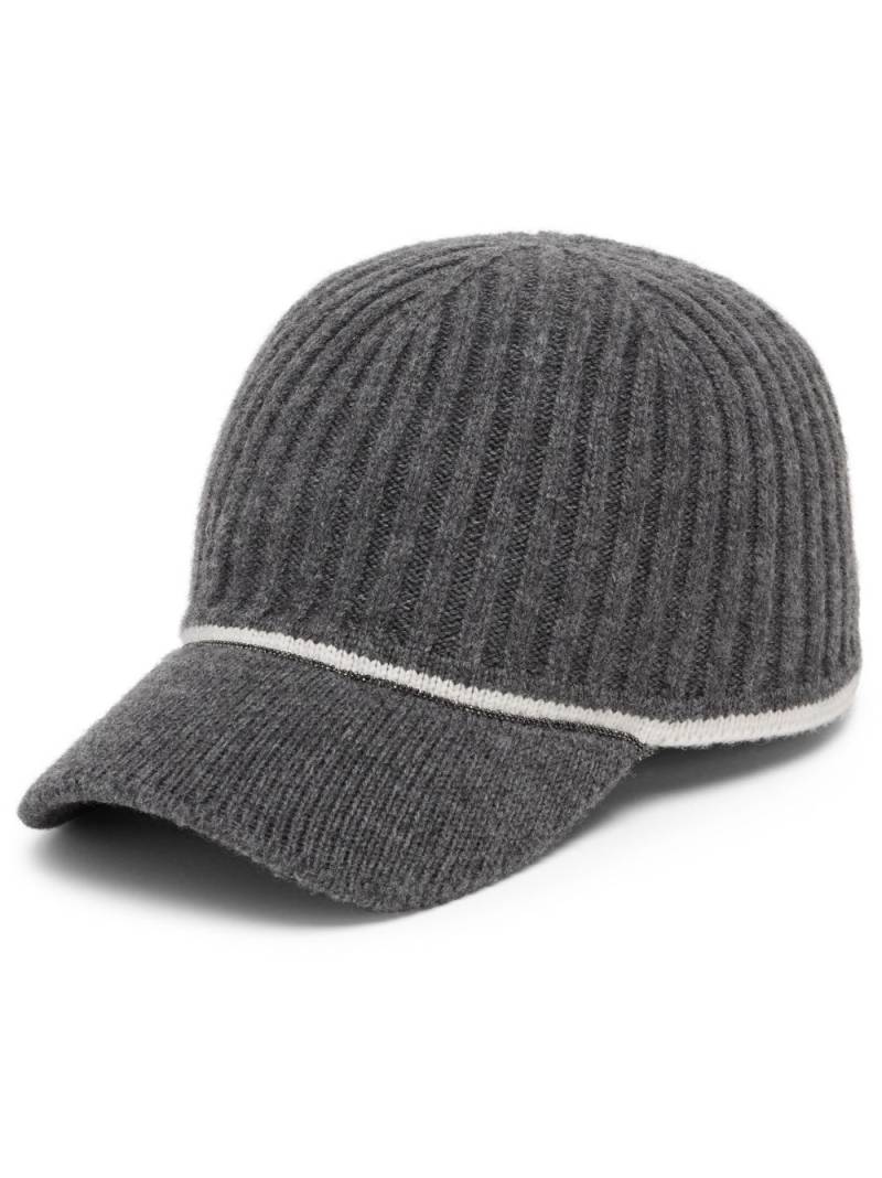 Brunello Cucinelli knitted cap - Grey von Brunello Cucinelli