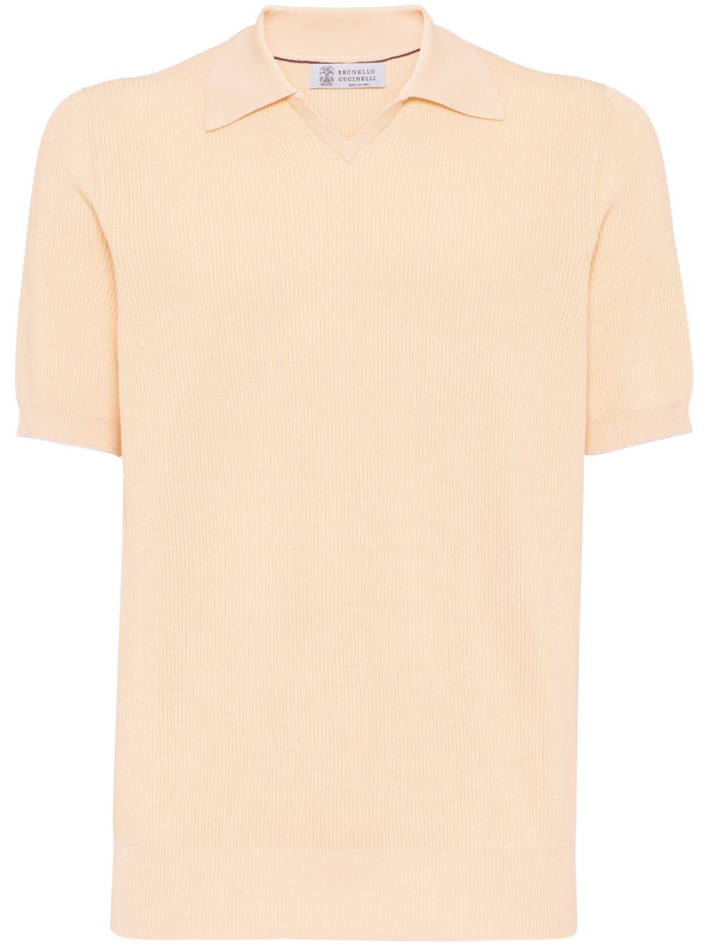 Brunello Cucinelli knitted polo shirt - Neutrals von Brunello Cucinelli