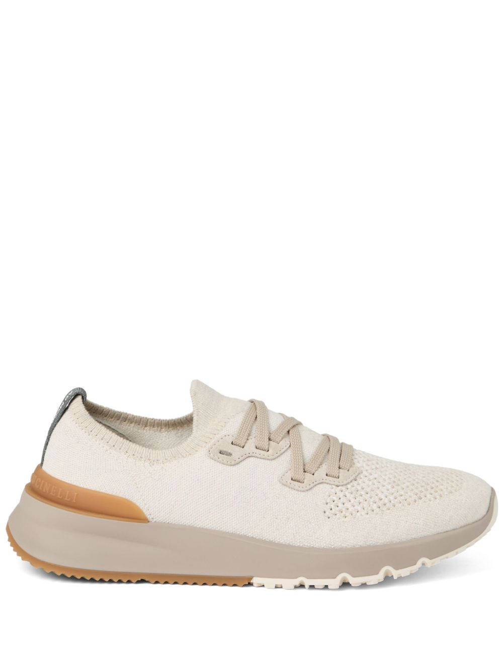 Brunello Cucinelli knitted sneakers - Neutrals von Brunello Cucinelli