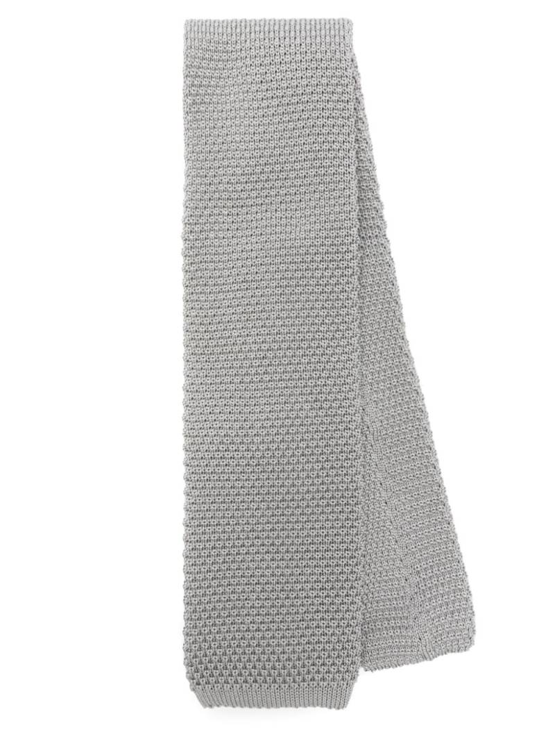 Brunello Cucinelli knitted tie - Grey von Brunello Cucinelli