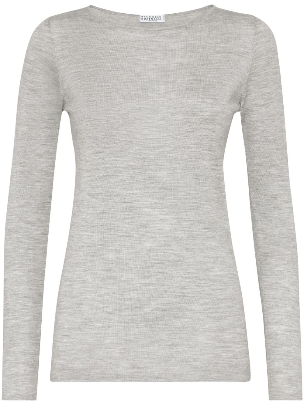 Brunello Cucinelli long-sleeve knit top - Grey von Brunello Cucinelli