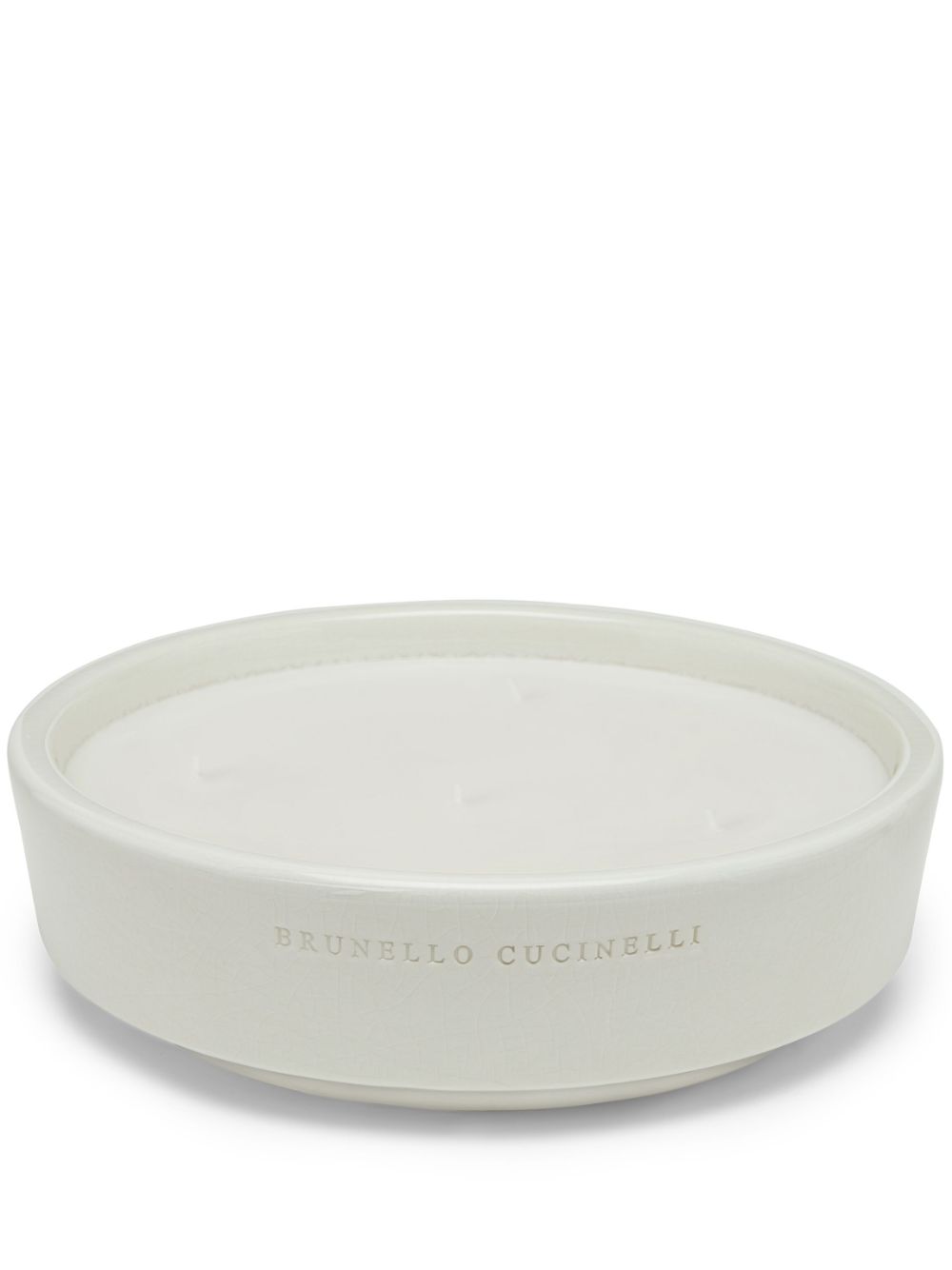 Brunello Cucinelli large scented candle - White von Brunello Cucinelli