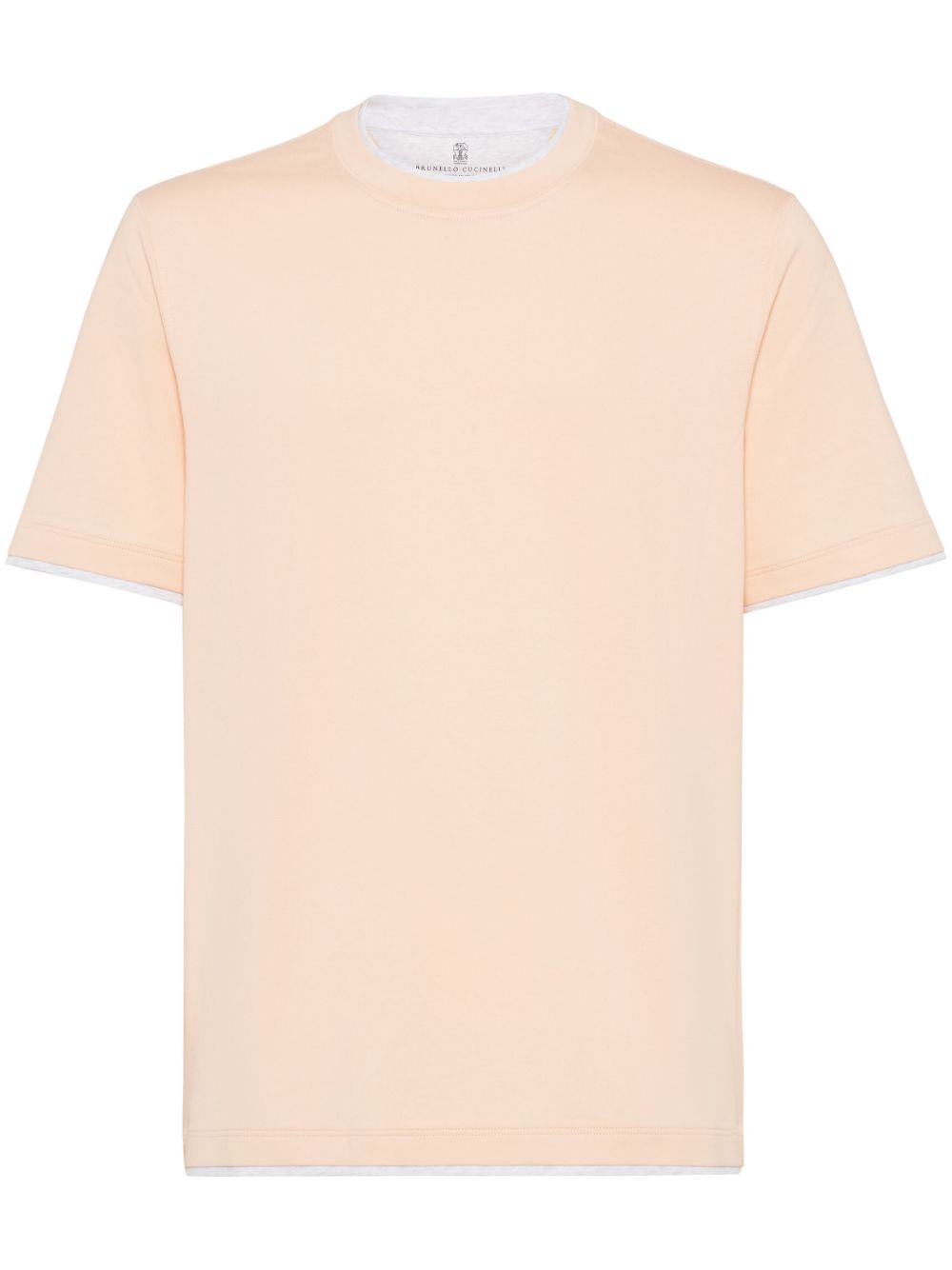 Brunello Cucinelli layered-detail T-shirt - Pink von Brunello Cucinelli