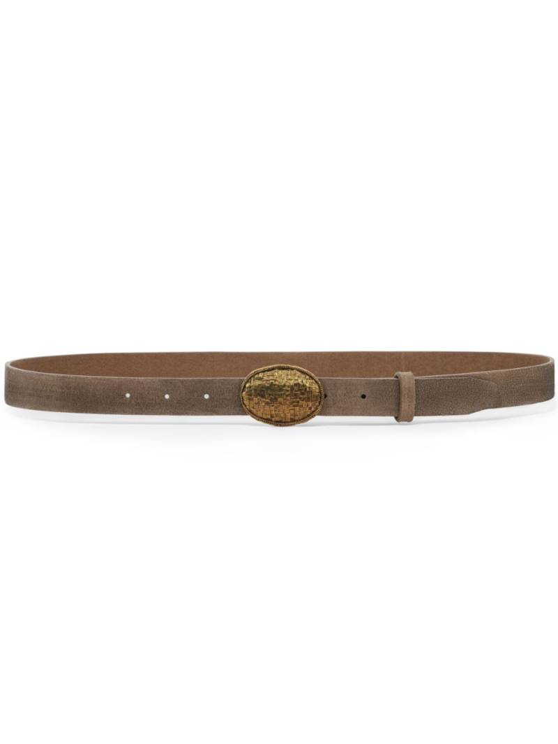 Brunello Cucinelli leather belt - Brown von Brunello Cucinelli