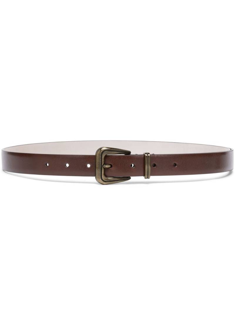 Brunello Cucinelli leather belt - Brown von Brunello Cucinelli