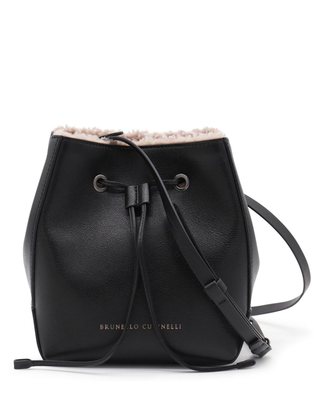 Brunello Cucinelli leather bucket bag - Black von Brunello Cucinelli