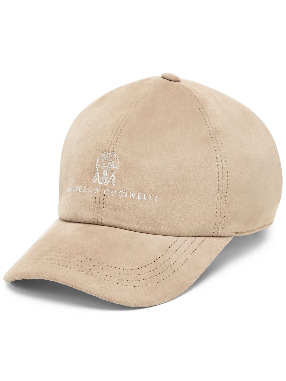 Brunello Cucinelli leather cap - Neutrals von Brunello Cucinelli