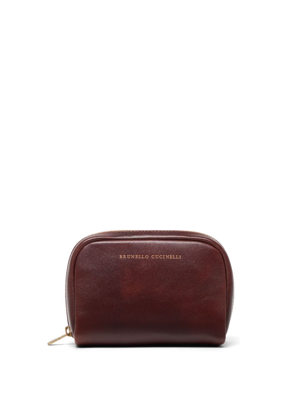 Brunello Cucinelli leather wash bag - Brown von Brunello Cucinelli