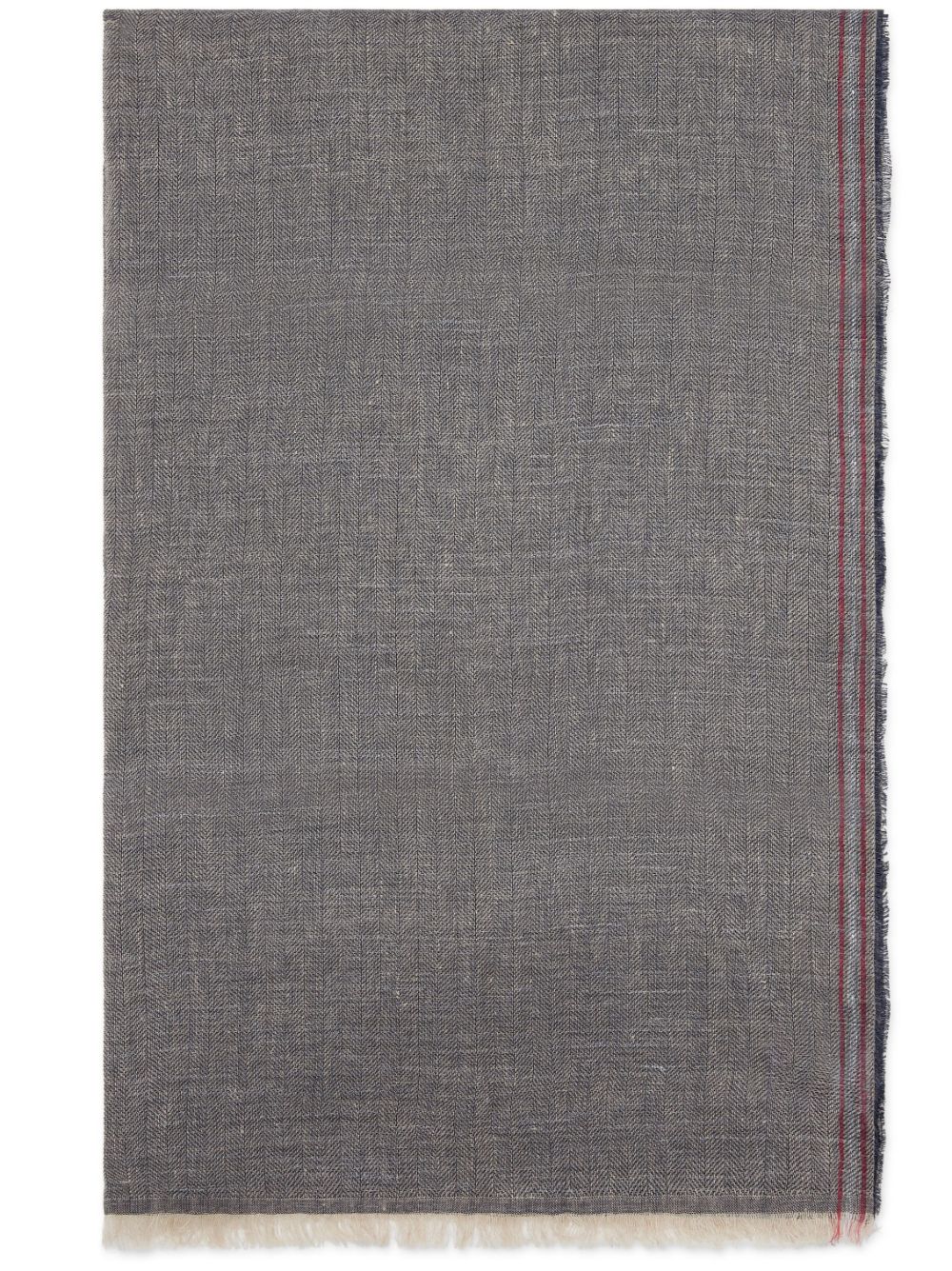 Brunello Cucinelli linen-silk scarf - Blue von Brunello Cucinelli