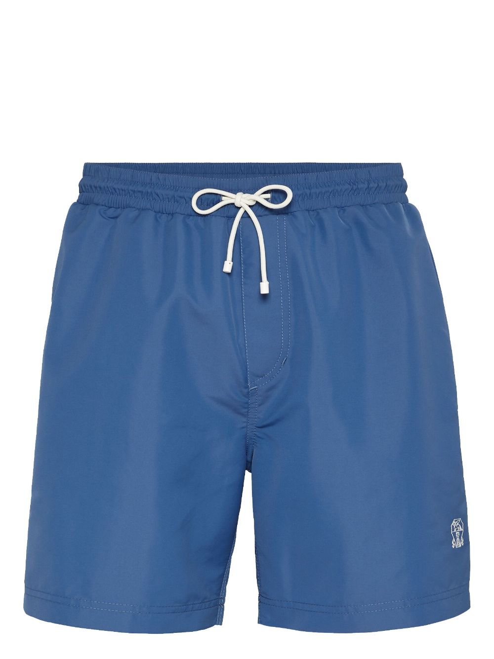 Brunello Cucinelli logo-embroidered swim shorts - Blue von Brunello Cucinelli