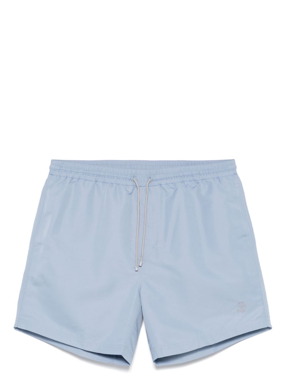 Brunello Cucinelli logo-embroidered swim shorts - Blue von Brunello Cucinelli