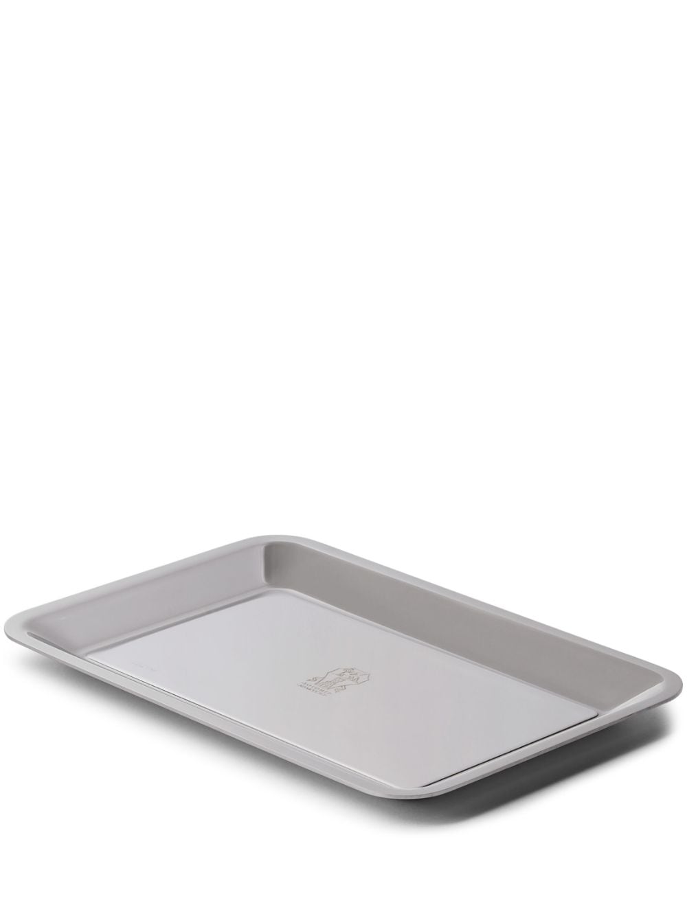 Brunello Cucinelli logo-engraved tray - Grey von Brunello Cucinelli